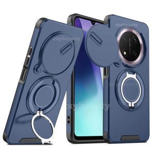 For Honor X9C X9B X9A X9d Smart 5G 2024 Case Shockproof Armor Slide Magnetic Casing For HonorX9C HonorX9CSmart X9CSmart HonorX9B HonorX9A HonorX9D Ring Stand Protection Phone Back Cover