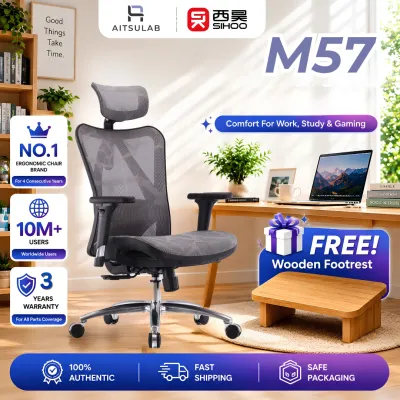 Sihoo M57 Ergonomic Chair Weight support up to 150KG/Office Chair/Gaming Chair/ Comfortable Chair/ Director Chair / Space Chair / Alterseat