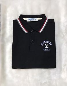 💥เสื้อยืดแขนสั้น โปโลคอปก ปักนก ผู้หญิง งานปัก🔖งานป้าย ผ้าจุติ S M L XL(Polo women. 02)