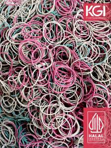 GROSIR KARET GELANG ISI 500 GR - RUBBER BAND - WARNA HIJAU MERAH DAN MIX