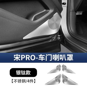 sapid Fit For BYD Song Pro Sealion 5 2025 Door Horn Cover Stainless Steel Audio Panel Cover Q9P6Z