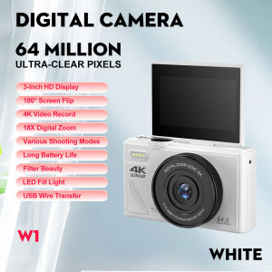 VARB 5K Digital Camera 75MP CCD 180°Flip Screen 18X Auto Zoom Portable Selfile Camera Small 4K HD Video Camera Outdoor