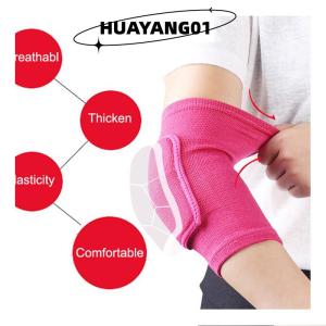 HUAYANG01 [2023 new HOT FASHION] lazlook สนับศอก2ชิ้น สนับศอกฟองน้ำหนาป้องกันหัวเข่าแผ่นป้องกันแขนเล่นกีฬาวอลเลย์บอลบาสเกตบอลเด็กผู้ใหญ่