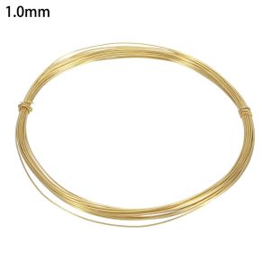 BETTERFORM 5M/Cuộn Dây đồng thau Đồng thau 03-1mm Dây đồng tròn Có thể uốn cong Dây thủ công