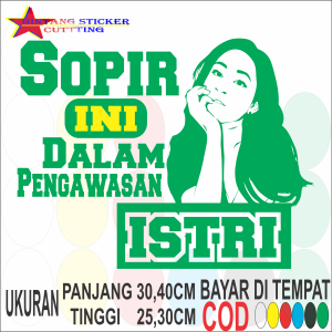 Stiker Variasi Tulisan Kata-Kata Supir Ini Cutting Sticker Gambar Wanita stiker mobil tulisan keren