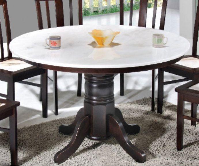 Genuine Limestone Marble 4ft 4.5 ft Diameter Round Marble Top Kopitiam Cafe Dining Table Available in Kuala Lumpur and Petaling Jaya and within 40km area Antique Retro Dining Table Lazada Lazada