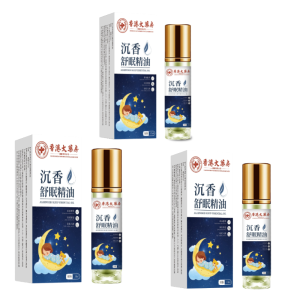 Agarwood Lavender Essential Oil Roll-On Deep Relaxation Improve Sleep Qualit Ebony Agarwood Sleeping Essential Oil