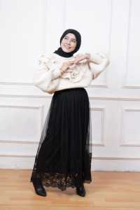 Rok Tutu Renda Dewasa Maxi Skrit Rok Tutu Brukat Panjang Rok Tutu Burkat Import