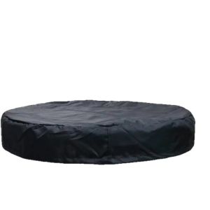 Gallon Drum Cover Black with Adjustable Stretchable Rain Drawstring Waterproof 55 Gallon