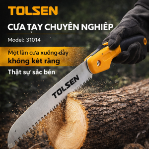 Cưa cành TOLSEN 31014 cưa gỗ cầm tay cưa cây gấp gọn sứa cắt cành gấp gọn