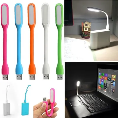 USB Light Lampu Sikat / Lampu Darurat / Lampu Emergency Flexible Portable Lamp Mini for PC Laptop Power Bank Adapter Charger USB Port / Lampu LED USB Senter Darurat Kecil / Fleksibel Portabel Sikat Gigi - 1 PCS (RANDOM COLOR)