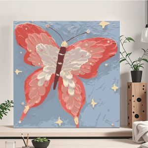 Digital Oil Paint By Numbers Handmade DIY Canvas Frame Number Fill Color Painting Wall