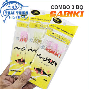 Thẻo Lưỡi Câu Lông Coastline Sabiki 6 Lưỡi Dạ Quang – Combo 3 Gói Câu Cá Biển