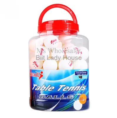 (Ready Stock) Regail 3-star Table Tennis Ping Pong Ball x60pcs For Competition/School Sports/Practice Training-40mm Seamless Durable Good Bouncing