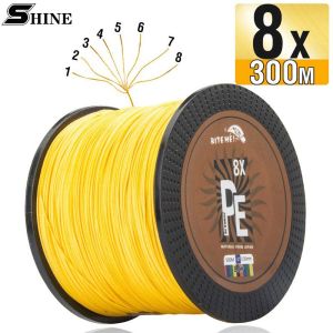 Biteme 500M 300M 8 Strands Braided Fishing Line Durable Strong Tali Pancing Dyneema Fishing Lines PE PE Braided Line PE LINE Bait Line