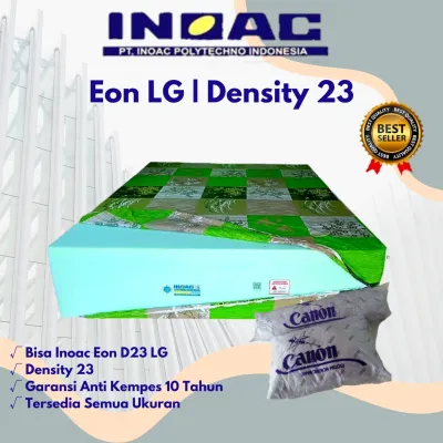 ( 200x140 ) Kasur Busa INOAC D23 Plus Cover Garansi 10 Tahun Tebal 10cm - EPV Density 23 Promo Cuci Gudang