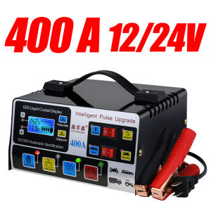 800A Car Battery Charger 12V 24V Japan Heavy Duty for Motorcycle Intelligent Pulse Repair Battery Fast Charging Automatic Voltage Power Saving