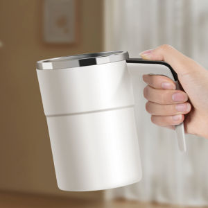 SG[READY STOCK]Stainless steel Automatic coffee mixing cup 304 Stainless Steel Rechargeable Automatic Mixing Cup Coffee Cup Automatic Magnetic Stirring Mug Rechargeable Automatic Stirring Cup