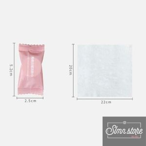 Khăn nén hình viên kẹo set 20-50-100 khăn giấy nén 22x20cm dạng viên rất tiện khi đi du lịch đi chơi đi làm đi học. LD2-Khangiay-Vkeo