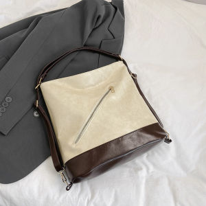 2 In 1 Totebag&backpack Niche Commuter Tote Bag Large Capacity Stylish All-in-one Backpack Korean Shoulder Bag Fashion Vintage Color Handbag