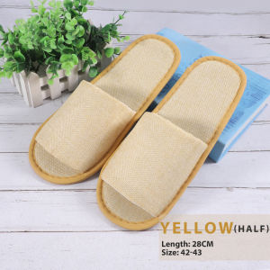 Disposable Slippers Non-Slip Hotel Travel Spa Home Guest Overlay Linen 1 Pair