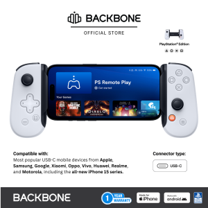 Backbone One - PlayStation Edition for i Phone 15 & Android - USB-C (2nd gen)