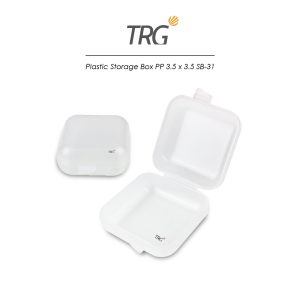 TRG Plastic Storage Box PP 3.5 x 3.5 SB-31 - Tempat Penyimpanan Kotak Plastik Kecil Serbaguna 35 x 35 cm TRG