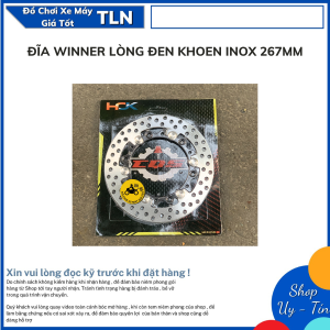 ĐĨA WINNER LÒNG ĐEN KHOEN INOX 267MM