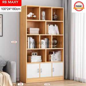 PASAR MURAH RB MAXY-100 Rak Buku Rak Pajangan Rak Multifungsi Minimalis
