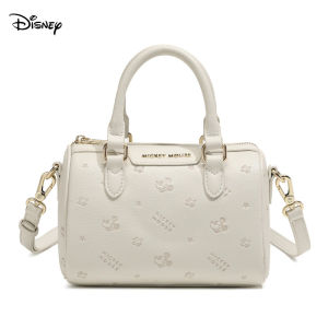Disney กระเป๋าคาดลำตัวอเนกประสงค์ทำจากวัสดุ PU คุณภาพสูงแบบมีให้เลือก4สีที่ดูเรียบง่ายและทันสมัยของดิสนีย์ (สีดำ/ สีขาว/สีเงิน/สีชมพู) กระเป๋าผู้หญิงที่ต้องมีสำหรับการเดินทางและช้อปปิ้ง