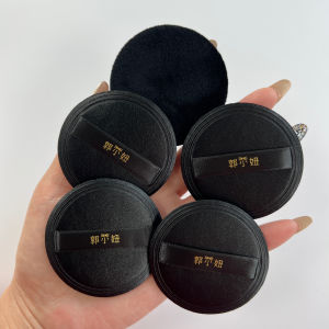 Guoxiaoniu Bobi serbuk Puff penggantian Set-5-pek Ultra-nipis Faux Suede & PU bersalut bulat Puff (58mm) untuk Blush/Compact Sponge kosmetik mudah alih