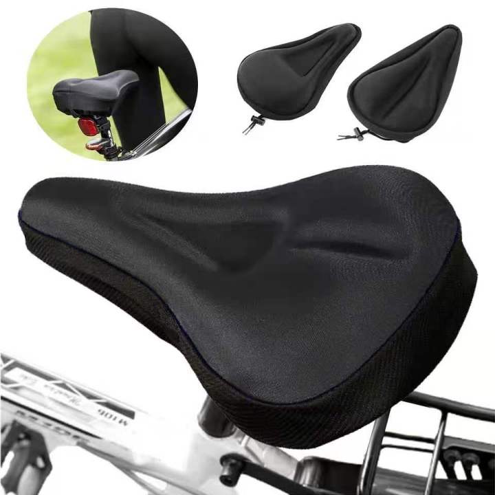 West Biking Gel Selle Vélo - Housse Cuir PU Padded Waterproof (Noir)
