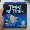 Set 100 cái khẩu trang 5D mask Taki (10 cái/hộp) chính hãng kháng khuẩn ...