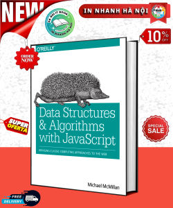 Bìa cán màu Data Structures and Algorithms with JavaScript - Hanoi IT Book