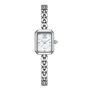OLEVS 3665 Women Quartz Fashion Watch Gift Square-dial Stainless Steel Watchband Wristwatch