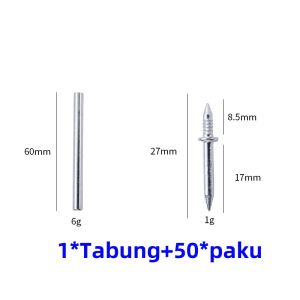 50/100pcs Double Head Rivet Seamless Paku Skirting Thread Seamless Paku Without Marks Metal Rust-Proof Paku Wood No Trace Fixator