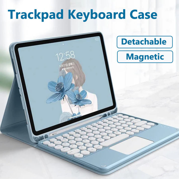 Afneembaar Keyboard Tablet Hoes Bluetooth Toetsenbordhoes Voor Xiaomi Redmi Pad Pro 12.1 (2024) – Magnetisch, Afneembaar, Met Penhouder, Donkergroen Geïntegreerde Penhouder Apple Pencil