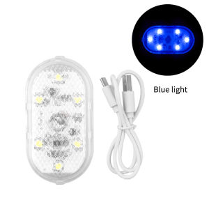 1 Cái Nội Thất ô Tô Đèn Vòm Cảm ứng Ngón Tay Đèn đọc Sách 5V LED Phong Cách ô Tô Đèn Ngủ Mini USB Sạc đèn Cửa ô Tô