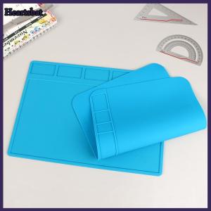 [Heartsbat] 1Pc ESD Heat Insulation Soldering Mat Computer Phone Repair Pad High Temperature Resistance Working Silicone Soldering Mat