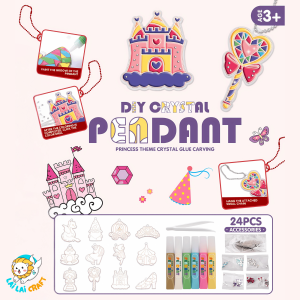 [SG SELLER] DIY Crystal Pendant Charm Set Kit 12 Patterns Paint & Color Birthday Party Gift Idea for Kids Adults