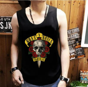 ShopAoi - Singlet GnR Nightrain Lekbong Koas Tanpa Lengan Band