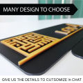 UMAKE Simple Customize Acrylic House Number Plate Tanda Rumah 家用门牌 Personality Room Number Office Signage modern sign. 