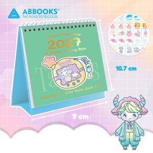 Lịch Để Bàn Mini 12 Cung Hoàng Đạo Năm 2027 - Có Note Kèm Sticker Trang Trí Dễ Thương (9x10.5cm) – ABBOOKS