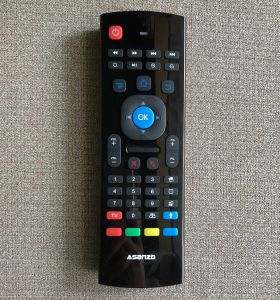 Điều khiển TV Asanzo giọng nói chuột bay có phím sau tiện dụng - Remote TV Asanzo HD03C hàng chính hãng - tặng pin
