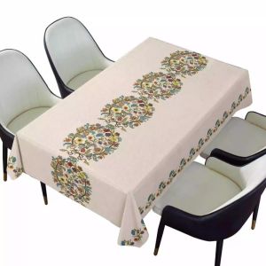 Heavy Duty PVC Tablecloth Super Heat Resistant Waterproof Oil Proof Easy Clean No Wash Rectangle Thickened Luxury Minimalist Coffee Table Runner