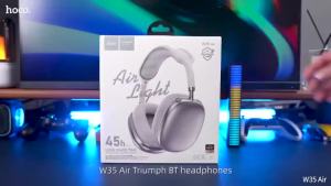 Tai Nghe Chụp Tai Hoco W35 Bluetooth V5.3 Có Mic Kiểu Dáng Sang Trọng Chống Ồn Chống Thấm Nước