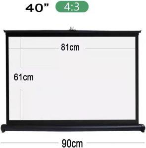 Màn Chiếu Mini Để Bàn 40" - 50" Di Động Apollo 4K 2025 Nhỏ Gọn Tiện Lợi Mang theo Dễ dàng Linh hoạt không cần lắp đặt