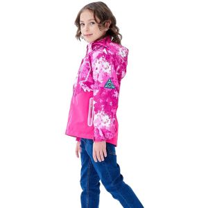 Lesvago Boys Girls Rain Jackets Hooded Waterproof Lightweight Fleece Lined Coats Windbreakers Raincoats for Kid