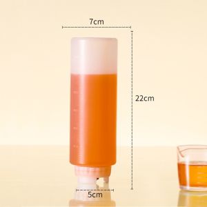 LUMIQLO 360/700/1000ml Chai nước sốt bóp Dung lượng lớn Nhựa Bình đựng sốt cà chua Chai nước sốt salad Bếp dã ngoại