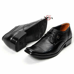 Sepatu Pria Pantofel Derby Oxford Kulit Model Tali LG 3307 Hitam
